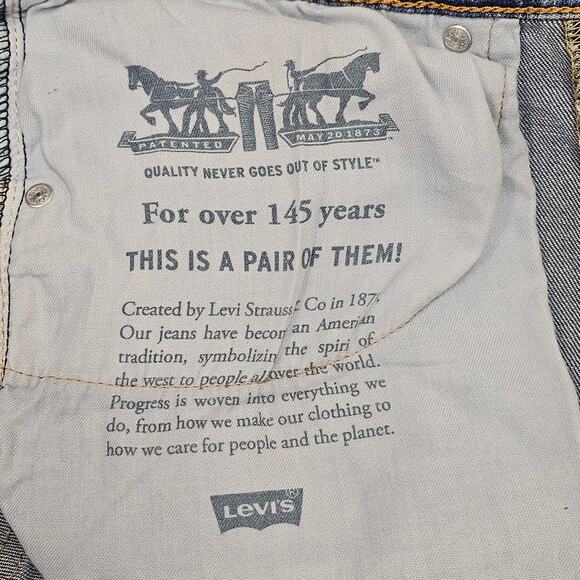 Levi's 505 Regular Fit Classic Straight Leg Jean with Zipper Fly 34x34 - Picture 11 of 11